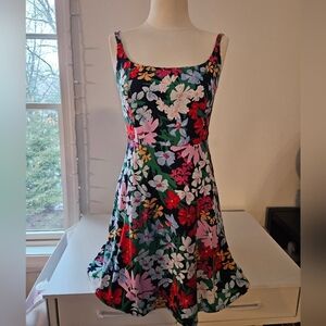 Old Navy Floral Spaghetti Strap Linen Dress